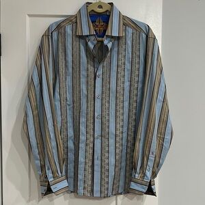 Men's Blue Striped Shirt